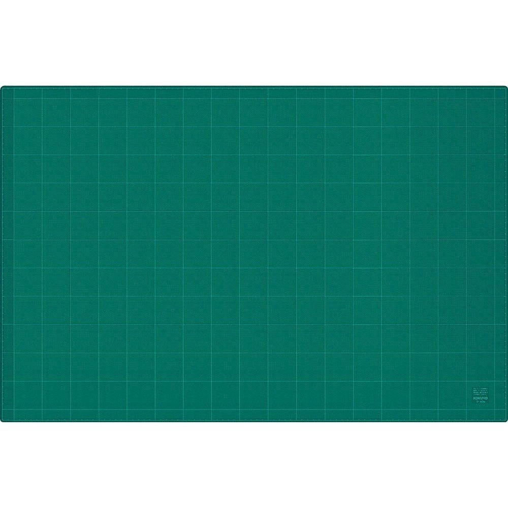 カッティングマット 3mm厚 グリーン 両面 方眼罫 600x900mm マ-44N