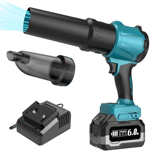 充電式 ブロワ 送風・吸引 2in1 ブロワー【1980g超強推力・109m/s圧倒的な風速】ドローン用モーター採用 6000mAh大容量バッテリー PSE認定 軽量小型ブロワー 風量3段切替+無段変 12,662円