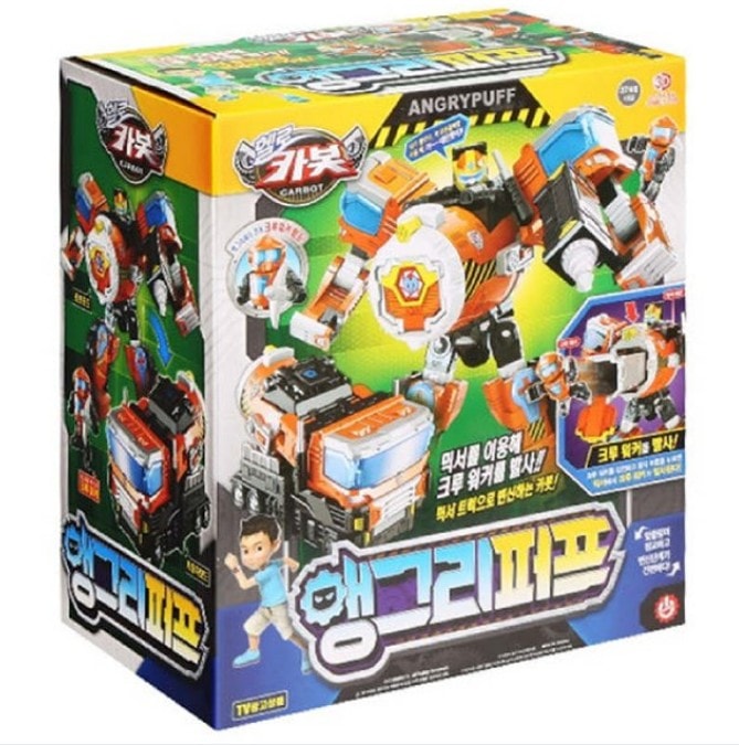[Hello Carbot] Angrypuff変身ロボット / 自動車モード / Baby玩具 / 韓国アニメーション / プレゼント / おもちゃ