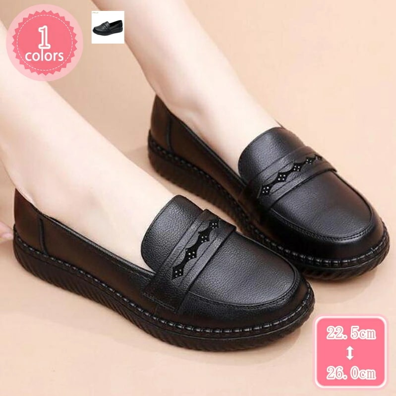 1000円OFFクーポン 美脚 モカシン コンフォートシューズ レディース パンプス ウエッジ 痛くない 歩きやすい 黒 ウェッジソール オフィス 柔らかい cmヒール スリッポン 大きいサイズ 通勤