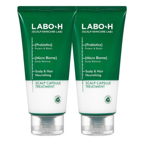 ラボエイチ脱 毛症状緩和タンパク質頭皮強化カプセルトリートメント300ml 1口+1口