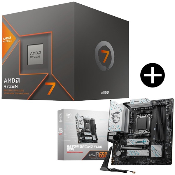 Ryzen 7 8700G BOX With Wraith Spire Cooler CPU + MSI B650M GAMING PLUS WIFI マザーボード セット