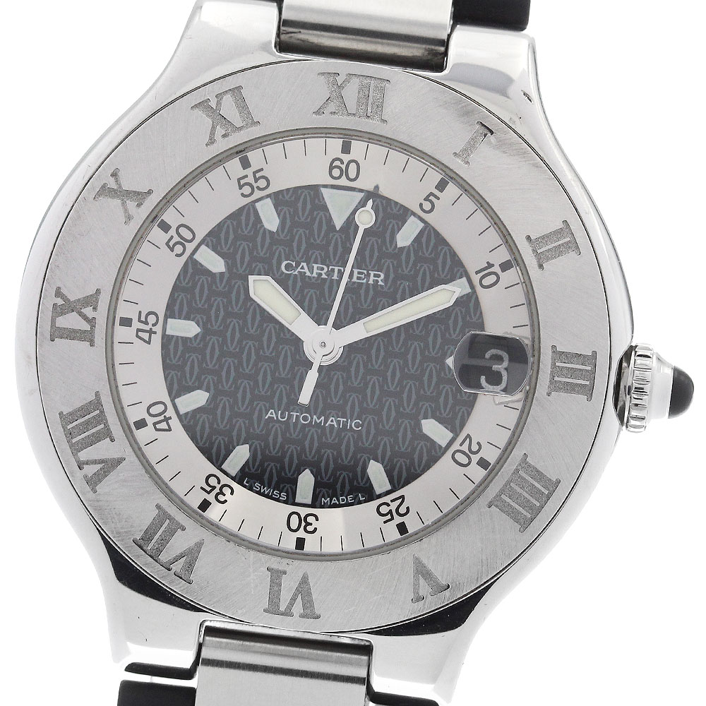 カルティエ CARTIER W10147U2 マスト21 オートスカフ デイト 自動巻き ボーイズ _899820【中古】