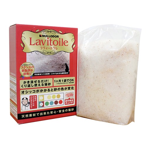 【健康チェックができる猫砂】 ラヴィートワレ 1.5kg（3.3L）【24個セット】ネコ砂 シリカゲル 脱臭 消臭 トイレ 体調管理 イノセント