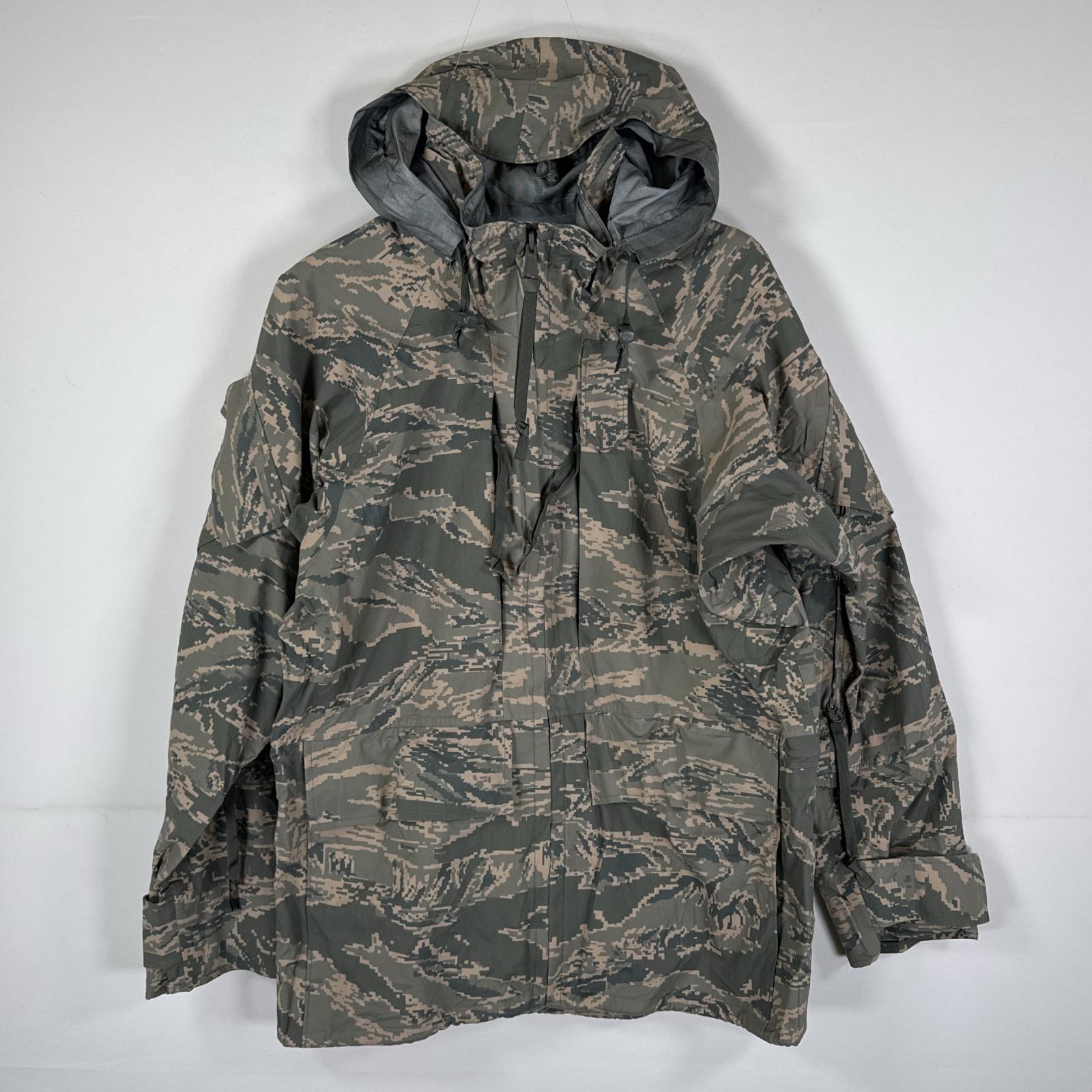 古着 ミリタリージャケット ECWCS GORE-TEX デジタル タイガーカモ デジカモ ゴアテックスパーカー 米軍 実物 Xsmall Xshort グレー メンズ