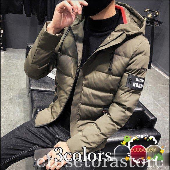 中綿 ダウンコート メンズ 中綿コード ショット丈 コート ダウンジャケット アウター 上品 大きいサイズ 赤 黒 緑 防寒 防風 2025秋冬 新作