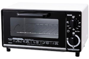 アビテラックス オーブントースター AT100-W 国内メーカー トースト 2枚焼き タイマー15分 温度調節機能付