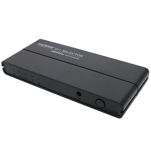 MCO HDMI 4IN1OUTセレクタ 4K60P対応 リモコン付 HDS-4K06/BK