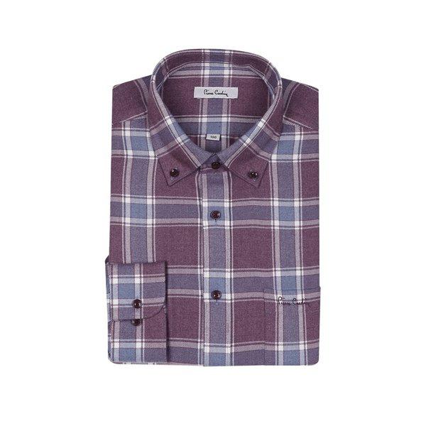 ピンクマルチチェックノーマルフィットシャツPKDS3914