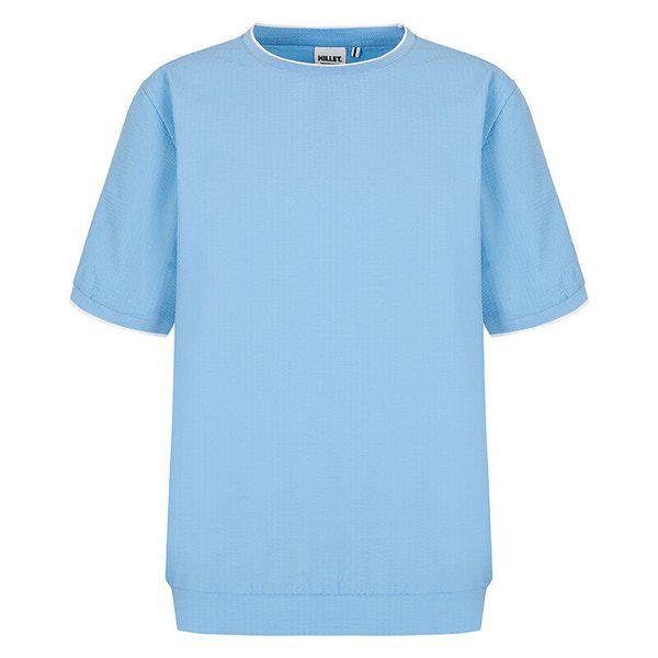 Tシャツ レディース ラウンド アウトドア シアサッカー 伸縮性 冷感 カジュアル 登山服