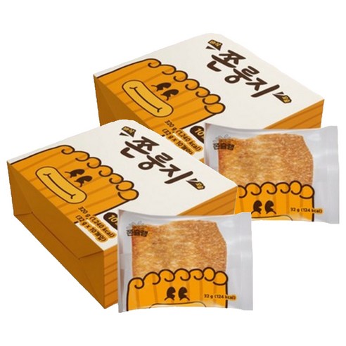 チョンドゥシュラン カリッコスプ チョンドゥンジ おやつ, 320g, 2個 / 韓国の人気菓子 / 子供のおやつ / 酒の肴 / 手軽な個包装 / オフィス用 / 贈答用 / サクッとした香ばしさ