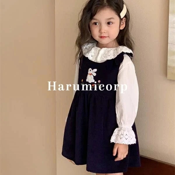 【即納】セットアップ キッズ 子供服 ワンピース 女子 シャツ 長袖 ベビー服 春秋 トップス 赤ちゃん 女児 子供ドレス 結婚式 おしゃれ 可愛い 七五三 入学 入園 保育園 幼稚園 小学生 誕 プ