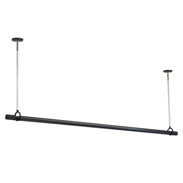 川口技研 QSCS-23-BK 室内用物干し竿セット（ブラック）ショートサイズ QSCS23BK