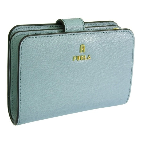 フルラ 財布 レディース 二つ折り財布 アウトレット レザー ブルーグリーン カメリア FURLA CAMELIA M COMPACT WALLET Z/W BIFOLD WP00314ARE000A