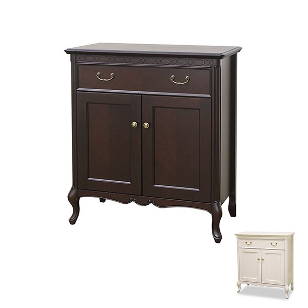 コンソールキャビネット クラシック調 猫脚 フルール 幅75cm 開梱設置