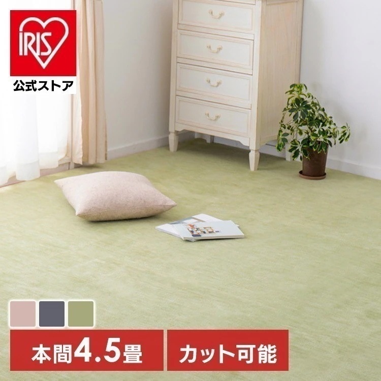 【目玉商品】ペットにやさしい平織カーペット　ラウム　本間4.5畳 600200145 (代引不可)(TD)