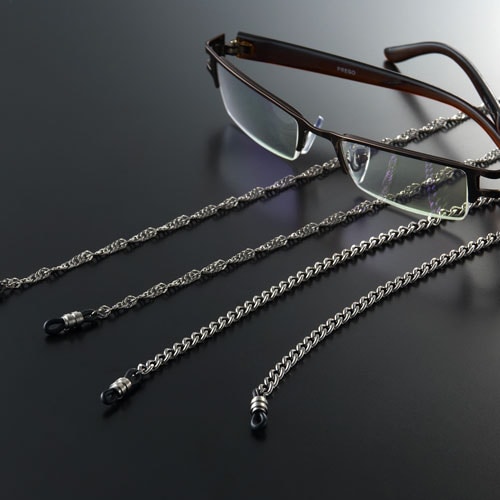 純チタン眼鏡チェーン（スクリューチェーン）[ メンズ レディース 軽量 純チタン お洒落 メガネチェ
