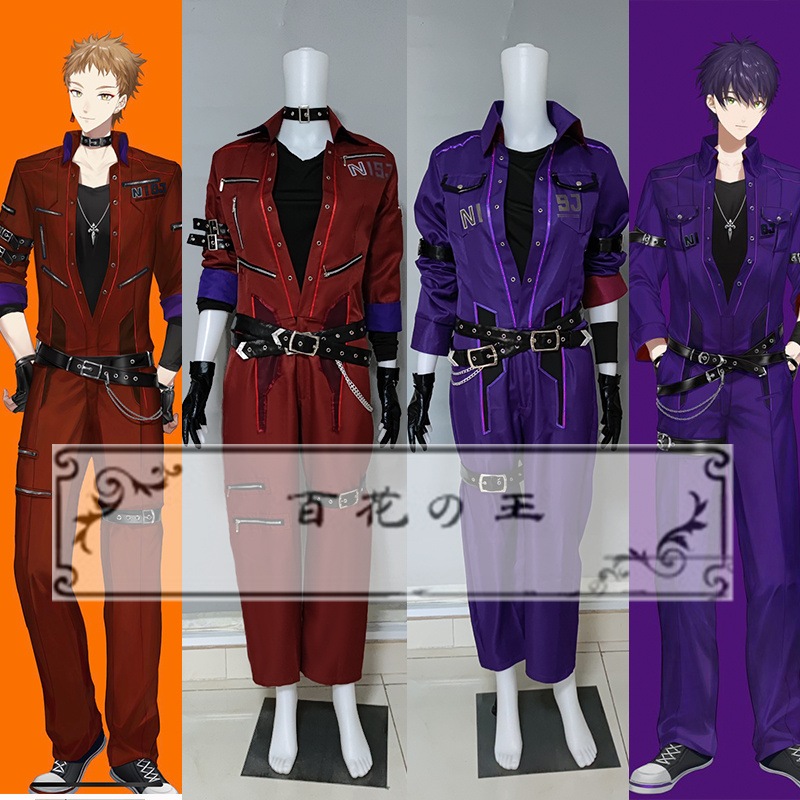 VTuber バーチャルライバー 剣持刀也 伏見ガク ツナギ服 コスプレ衣装 コスチューム ハロウィン