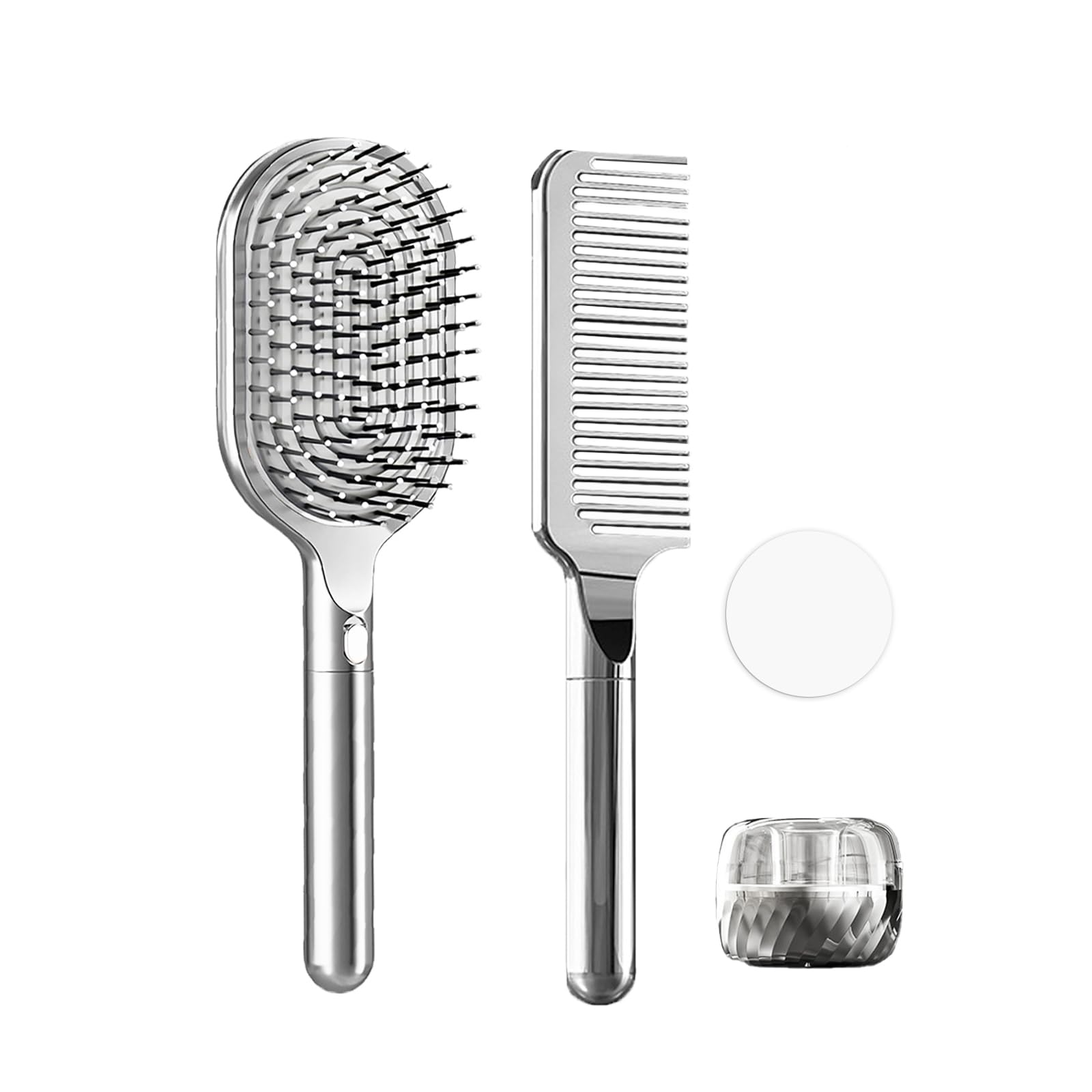 Innodenki ヘアブラシ ドライブラシ ブラシ ウェットブラシ ヘアブラシ メンズ レディース 静電気防止 母の日 誕生日 プレゼント対応 ギフトボックス付き ガングレー