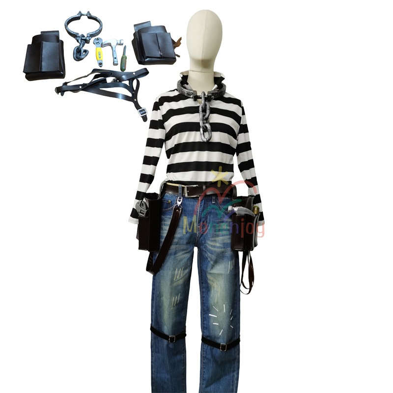 Monenjoy　 第五人格 囚人　ルカ・バルサーバイパー　ボア　コスプレ衣装　プレゼント　変装　クリスマス　ハロウィン　仮装　コスチューム
