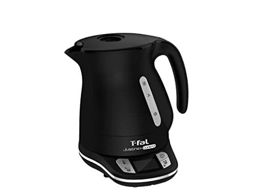 ティファール 電気ケトル 1.2L 温度調節 7段階 「ジャスティン コントロール ブラック」 保温 自動電源オフ 空だき防止 KO7558JP