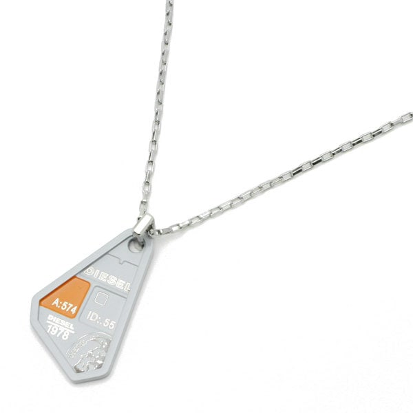 Dプレート ネックレス グレー DX0447040