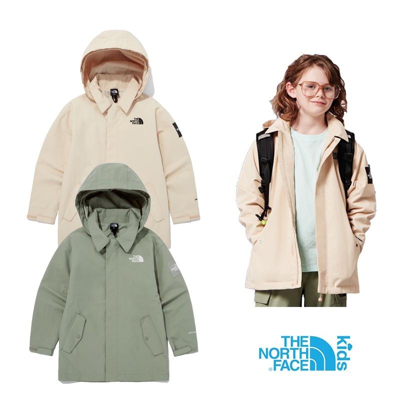 KS COBIN JACKET NJ2HQ01 キッズ トレンチコート チェスターコート スプリングコート ミドル丈 コート 男の子 女の子 フード 取り外し 大人もOK 小柄 スモールサイズ 防水