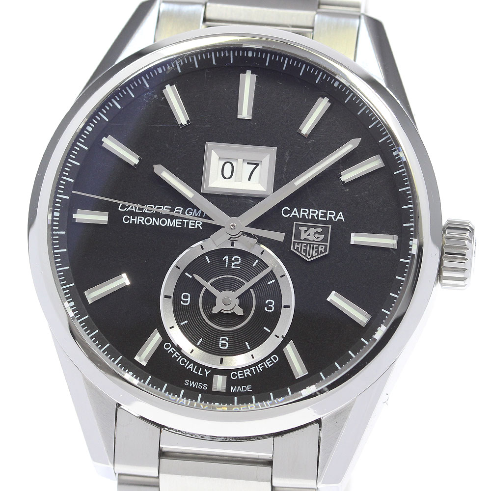 タグホイヤー TAG HEUER WAR5010 カレラ グランドデイト GMT キャリバー8 自動巻き メンズ _867383【中古】