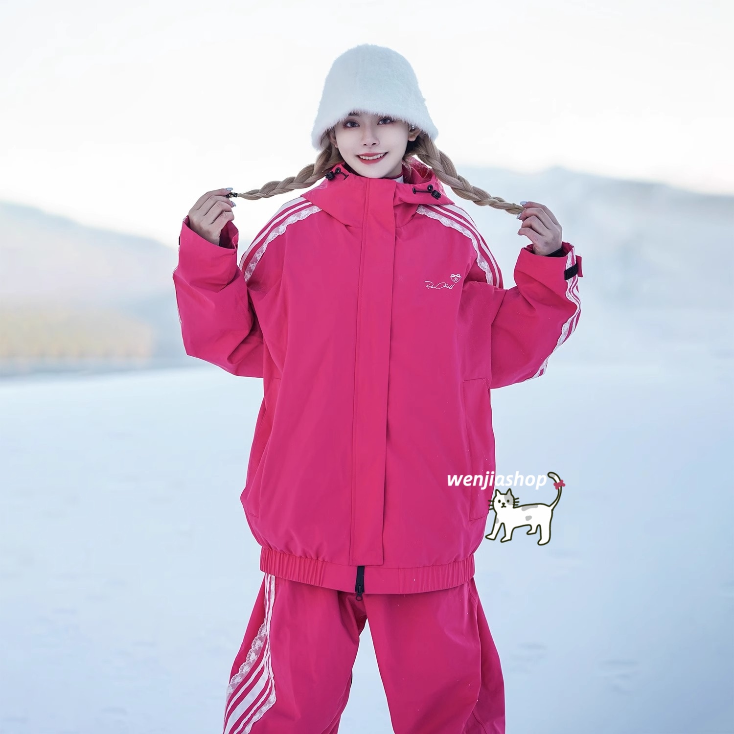 スノーボードウェア 2025 上下セット メンズ レディース アウター ジャケット パンツ ズボン レース セットアップ ウィンタースポーツ 韓国風 防水防寒スノーウェア スキーウェア スノボウェア