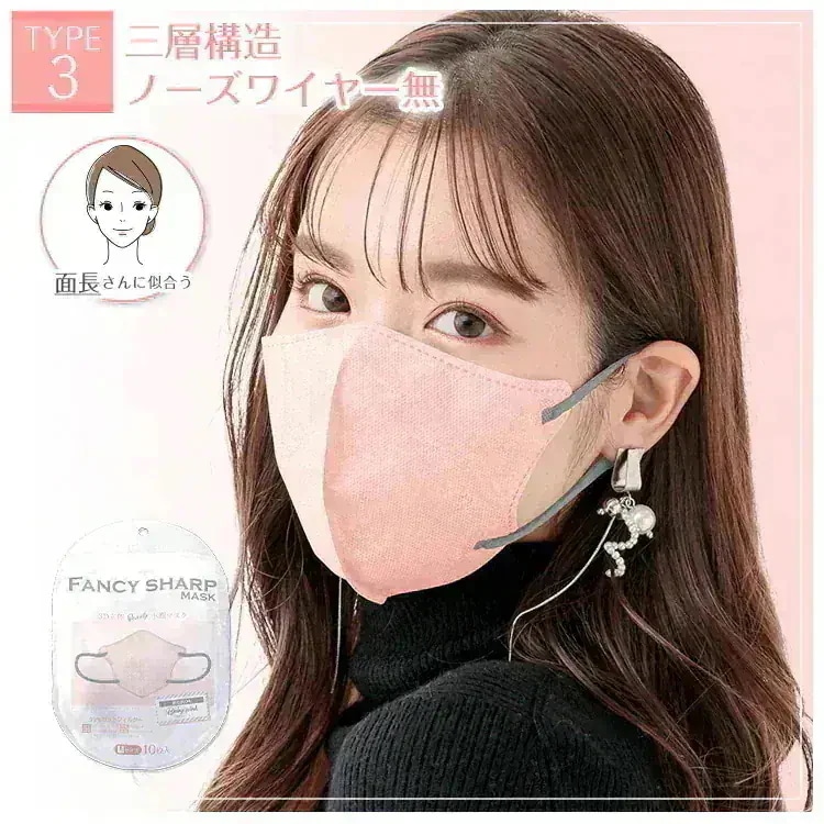 Qoo10] fancysharpmask 小顔マスク 冷感マスク 5D バイカラー