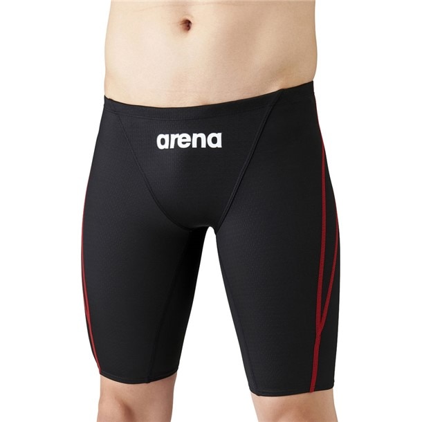 ジュニアハーフスパッツ 水泳水着 MJ FINA (arn1022mj-bkrd)