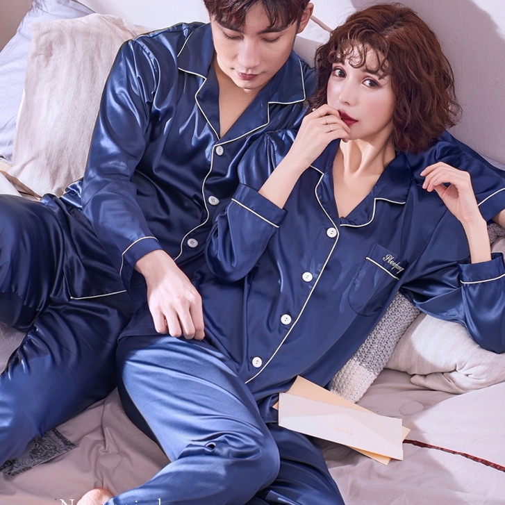 セットアップ ルームウェア パジャマ 部屋着 寝巻き ナイトウェア 袖あり 長袖 襟付き 2点セット 上下セット 大人可愛い きれいめ シンプル 大人 上品 おしゃれ お洒落 かっこいい