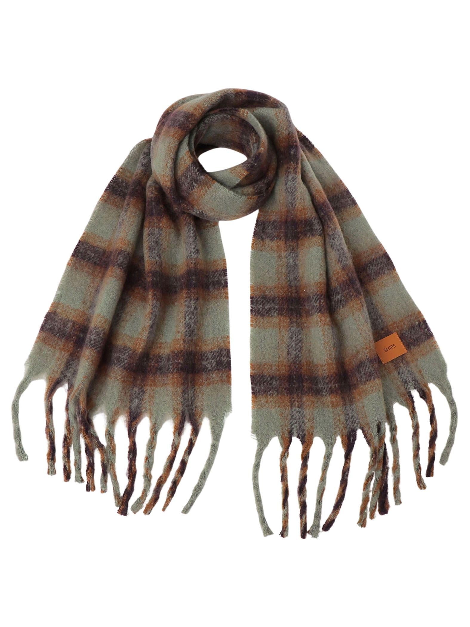 [シップス] マフラー WEB先行 オンブレチェック ボリューム マフラー メンズ 118360182