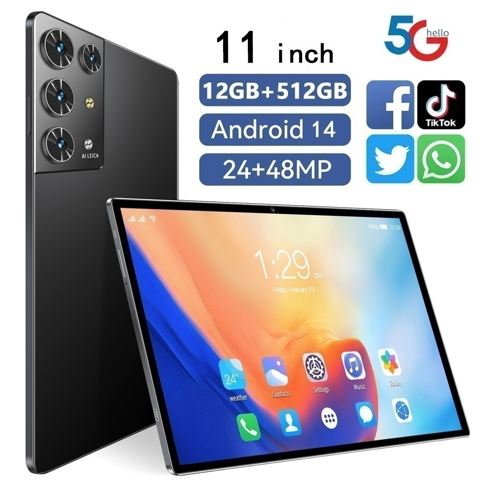 Android14 タブレットPC 本体 S30Pro 11インチ 12GB+512GB 2560*1600 ネット授業 新品 動画視聴 wifi Bluetooth GPS プレゼ 11,897円