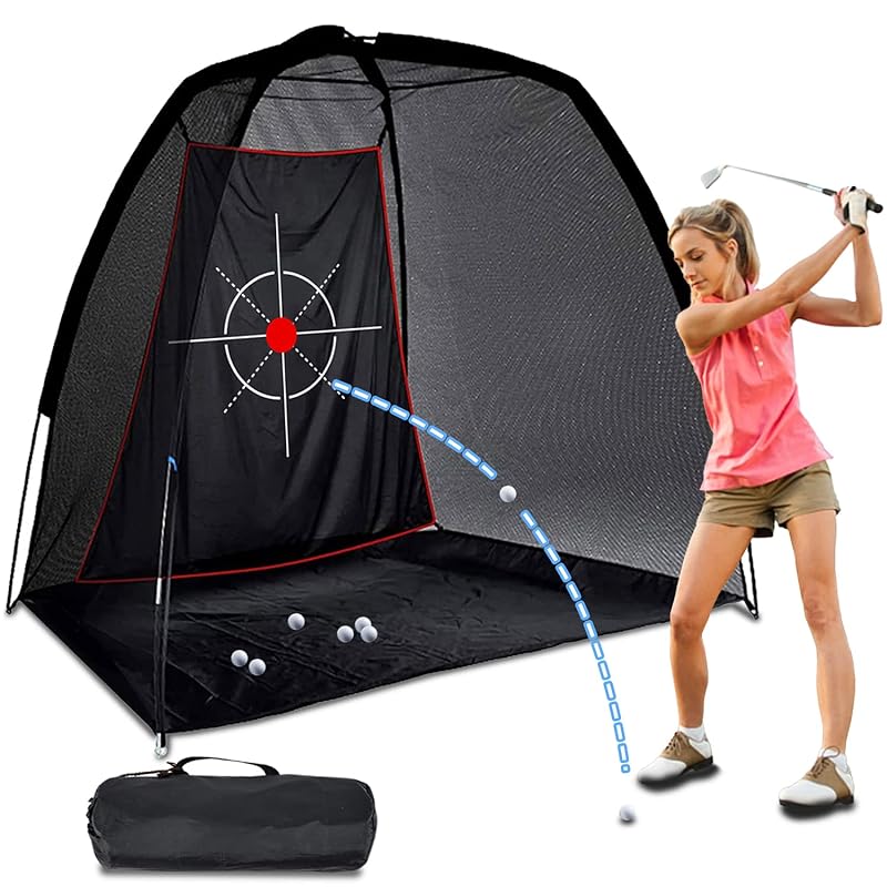ゴルフネット ゴルフ練習ネット 練習用ゴルフネット 素振り 2.41.81.5ｍ 室内 屋外 組み立て式 設置簡単 キャリーバッグ付き