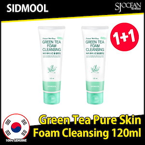 [1+1] 緑茶ピュアスキン洗顔フォーム 120ml+120ml / 穏やかなクレンジング