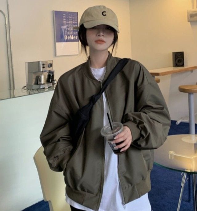 新品更新 アウター レディース ジャケット ジャンパー ブルゾン 秋 秋冬 春秋 オーバーサイズ ビッグシルエット 黒 ゆったり カジュアル シンプル バレンタイン プレゼント