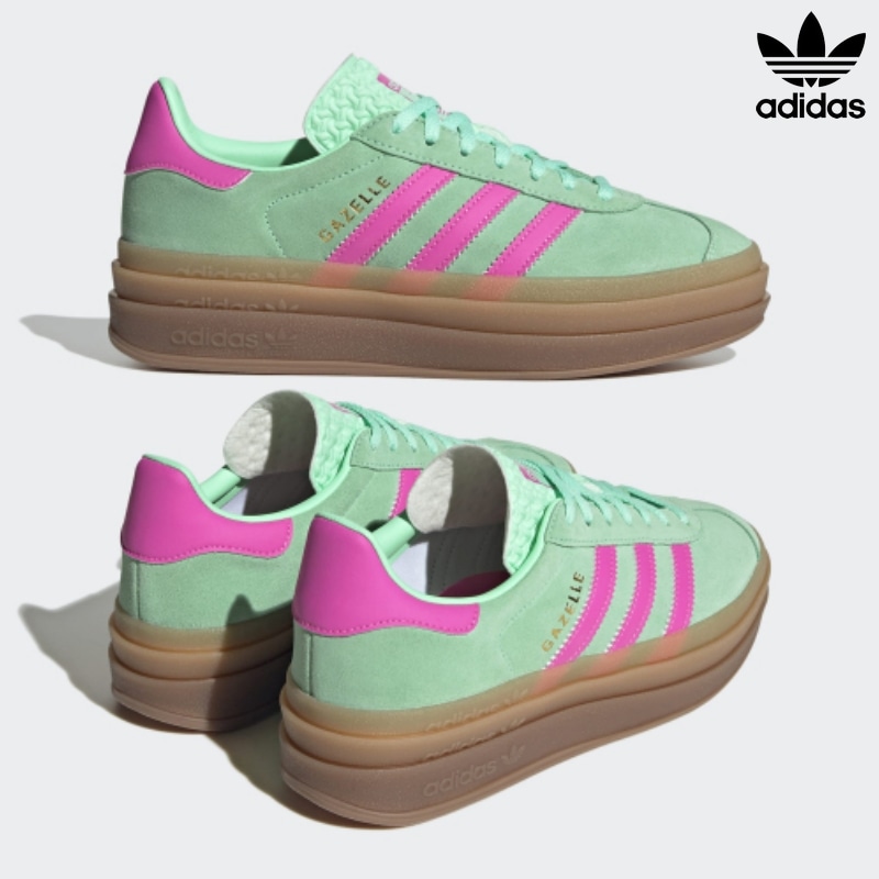 [ADIDAS] アディダス スニーカー ガゼル ボールド ミント ピンク / GAZELLE BOLD MINT PINK