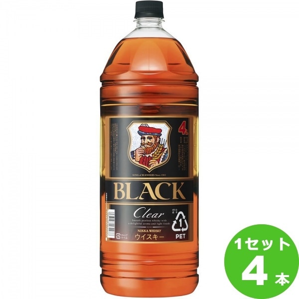 ブラックニッカ クリア 37度 4000ml 4本 ウイスキー