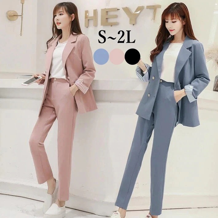 スーツセット　セットアップ　スーツ　ジャケット　パンツ　ズボン　オフィス　ブラックフォーマル セレモニースーツ 　フォマール　ママ　面接 リクルート 卒業式 入学式 セレモニー フォーマル 通勤　S今