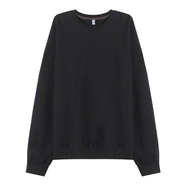 メンズカジュアルバックプリント長袖Tシャツ AC-TSA-Q034-ブラック