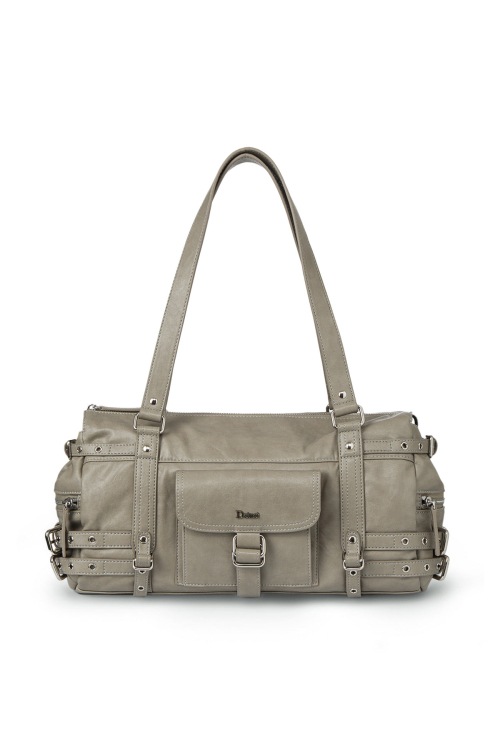 【DEINET】 BELTED POCKET SHOULDER BAG IN GREY ショルダーバッグ 正規品
