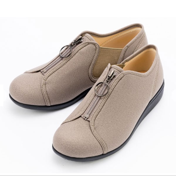 ASAHI アサヒシューズ 快歩主義 L176 サンドベージュ ファスナー KS23961 レディース