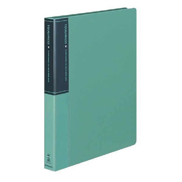 （まとめ買い）クリヤーブック タフネス A4縦 替紙式23枚ポケット30穴 緑 ラ-F730G [x3]