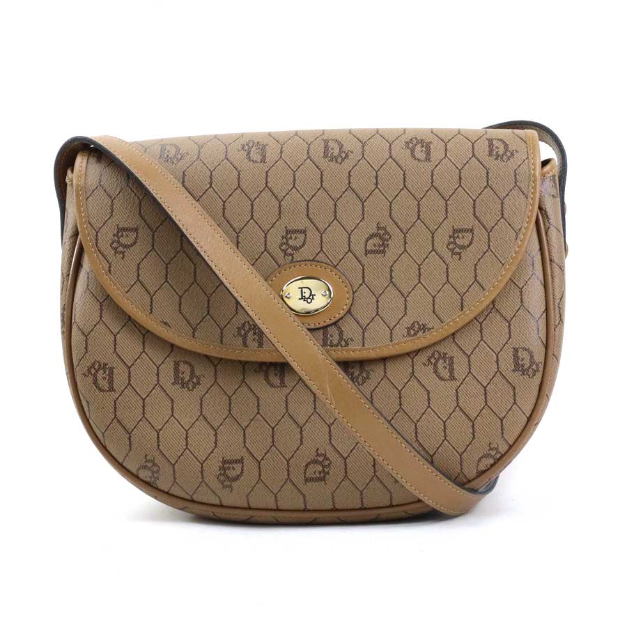 クリスチャンディオール Christian Dior ショルダーバッグ レザー ライトブラウン レディース 56042k
