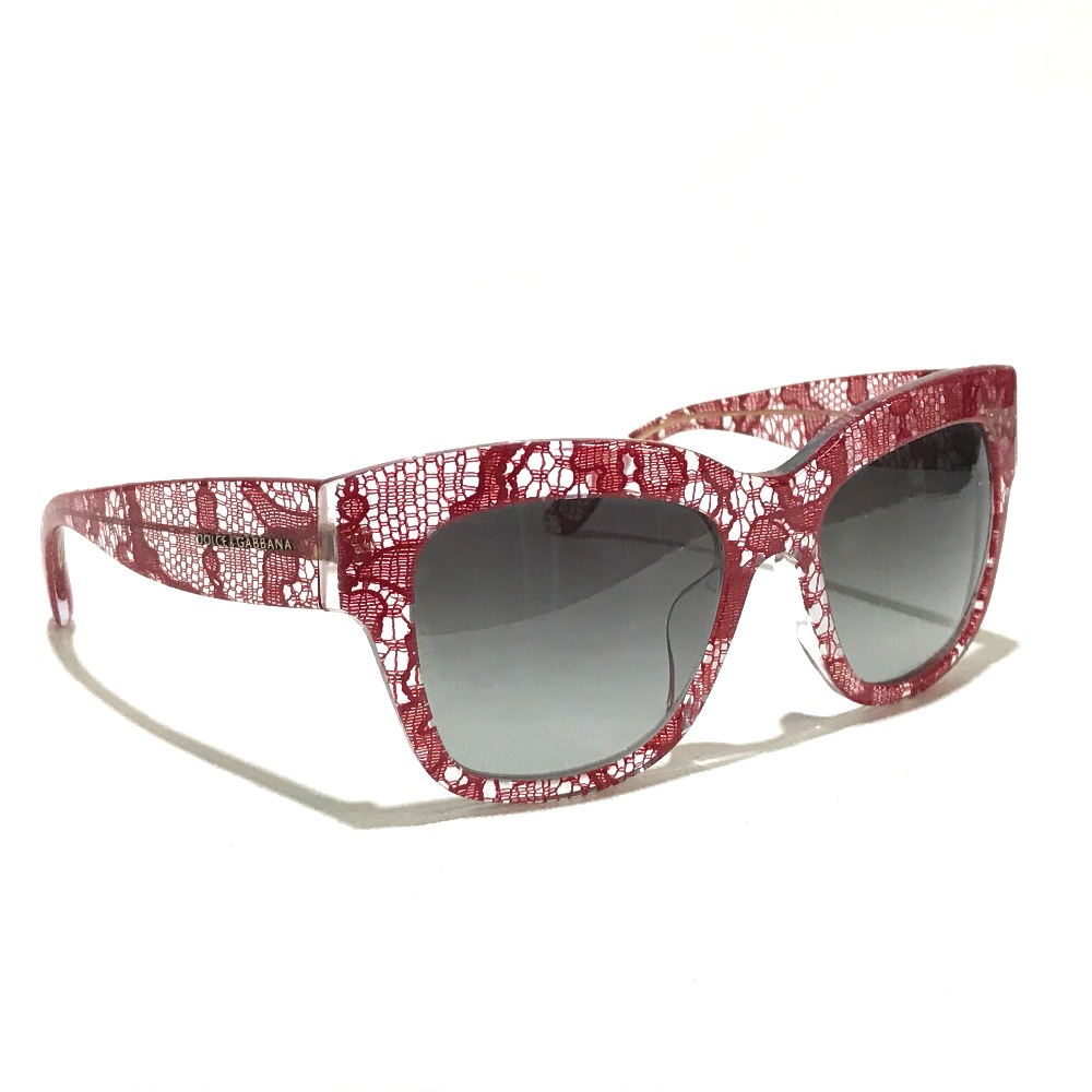 サングラス DG4231-F レース柄 ファッション 小物 アイウェア ドルガバ DG プラスチック レッド系 11,154円