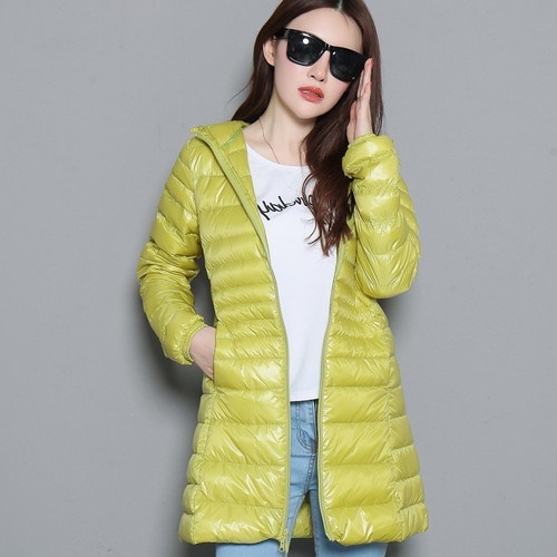 5235.ダウンコート（イエロー）2019 春夏 sale 春夏 sale アウター ジャケット 美ライン おしゃれ きれいめ オフィス ビジネス お出かけ パーティー 女子会 普段使い 通勤 通学