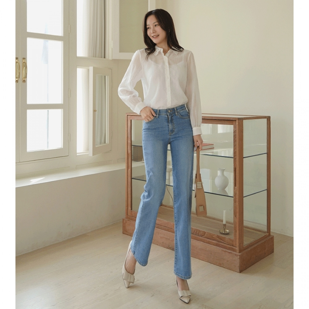 クリック&ファニーライトチョイスストレートデニムパンツ [SMLサイズ]