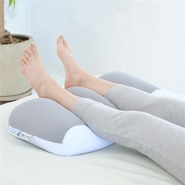 天使のおやすみ足枕 約55x20x13cm グレー