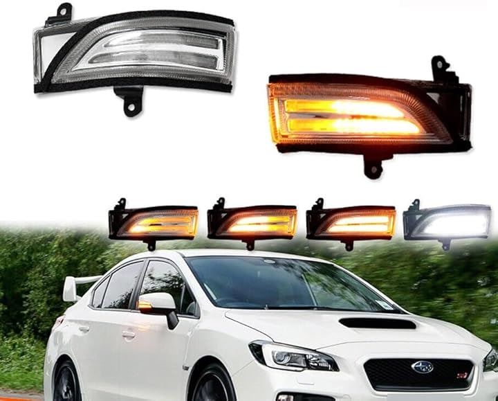 互換品 スバル シーケンシャル ウインカー LED 流れる ドアミラー クリアレンズ仕様 フォレスター SJ レヴォーグ VM レガシィ BM BN BS BR GP GJ(クリア)